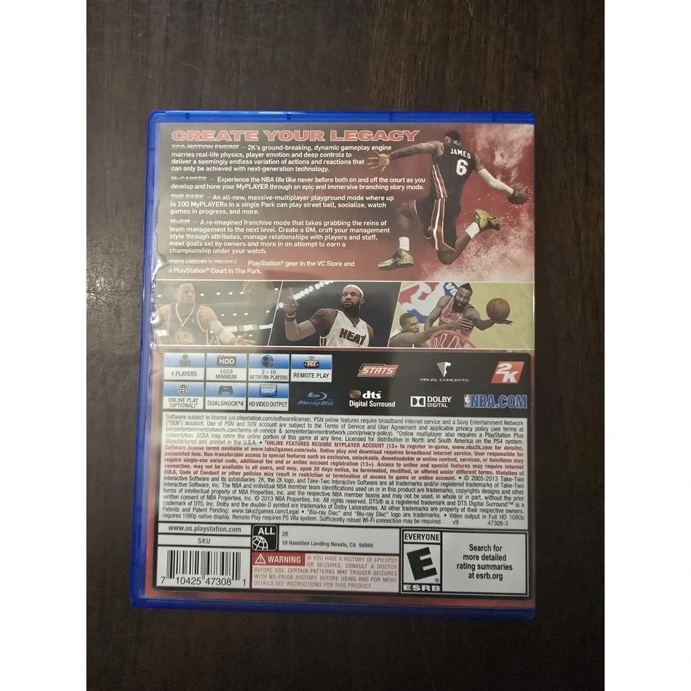 NBA 2K14 PS4 Game CIB Sony PlayStation 4 Complete W/ Manual Lebron James‎